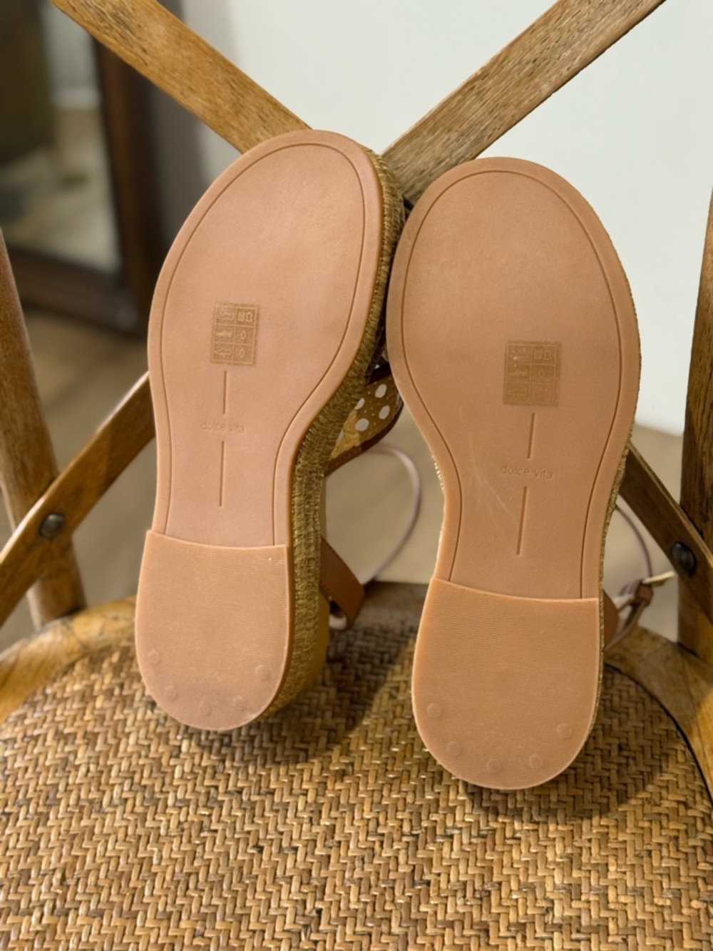 Dolce Vita Wriley Raffia Platform Sandals Anthropologie - Picture 5 of 7